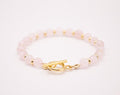 CIRCÉ | Rose Quartz and 18-carat gold-plated stainless steel bracelet