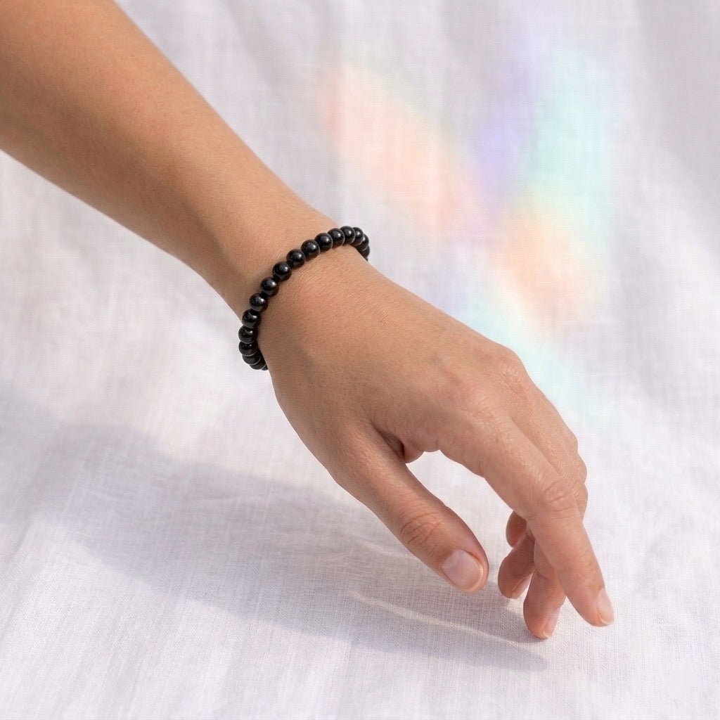 Bracelet en Obsidienne noire